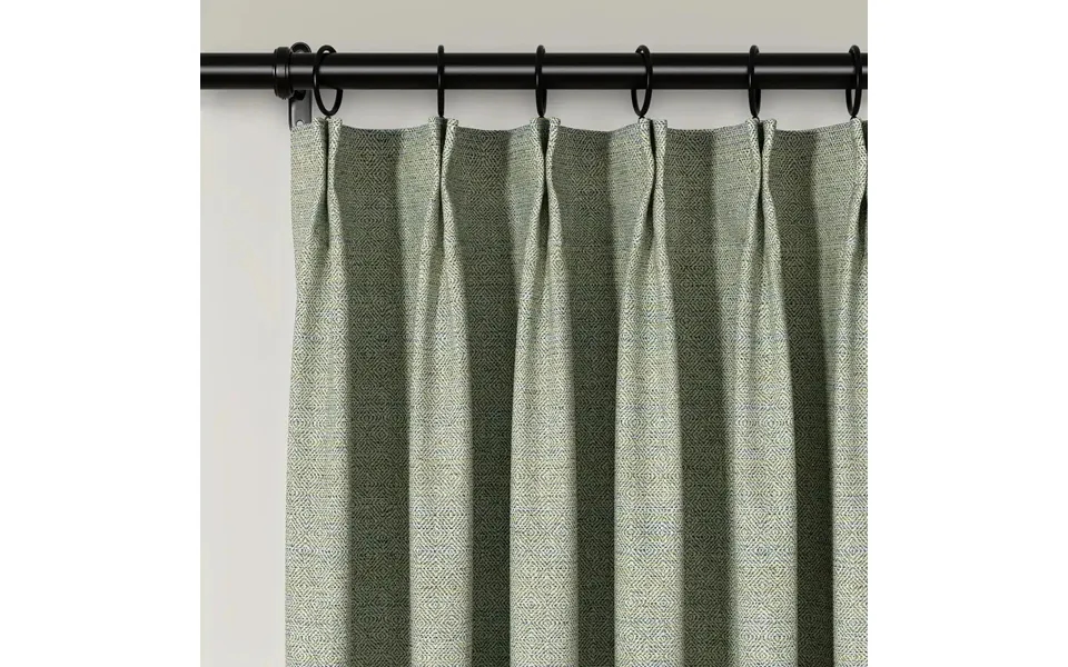 Lydia Diamond Jacquard Curtain Pleated - Serie G