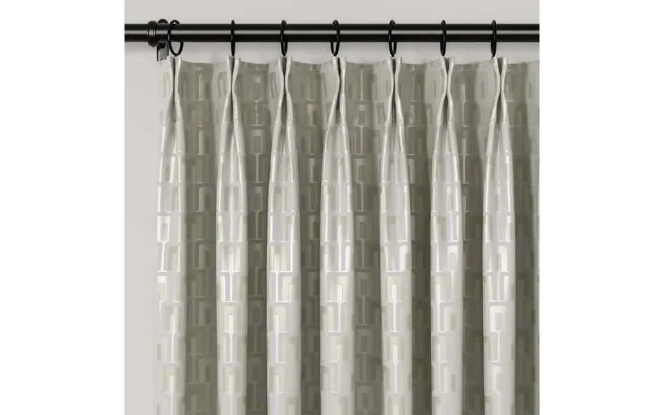 Lydia Plants Jacquard Curtain Pleated - Serie B