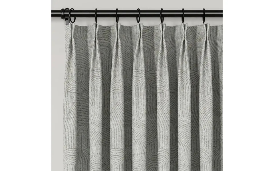 Lydia Rib Jacquard Curtain Pleated - Serie A