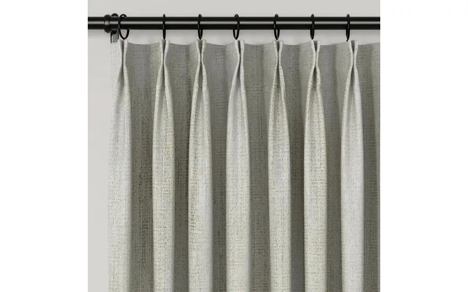Lydia Rib Jacquard Curtain Pleated - Serie A