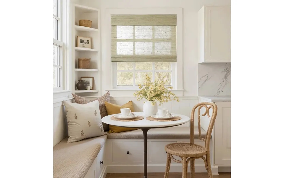 Rae Natural Ramie Jute Woven Wood Shades - Series D