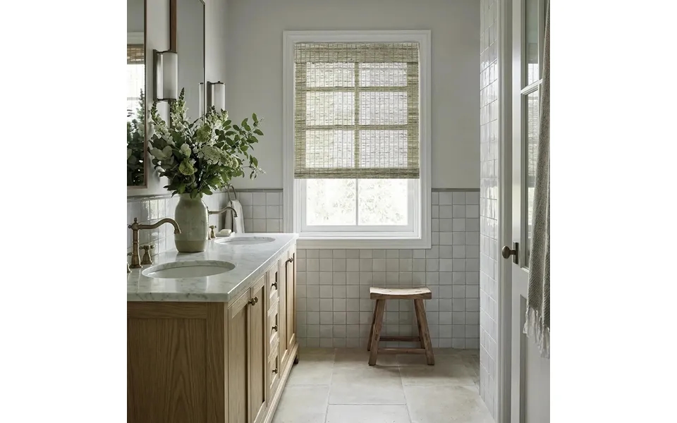 Rae Natural Ramie Jute Woven Wood Shades - Series D