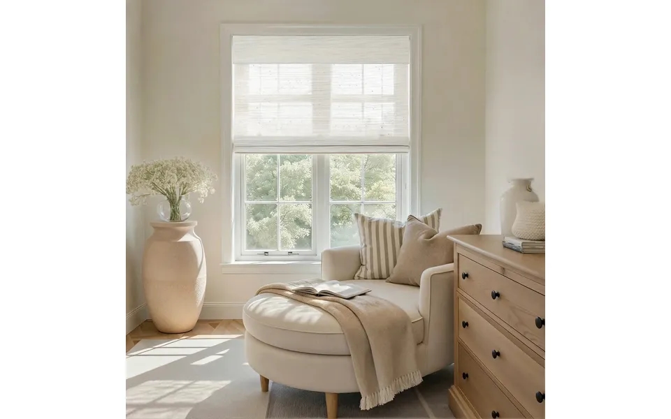 Rae Natural Ramie Jute Woven Wood Shades - Series D