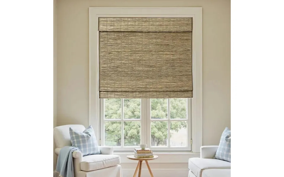 Rae Natural Ramie Jute Woven Wood Shades - Series M