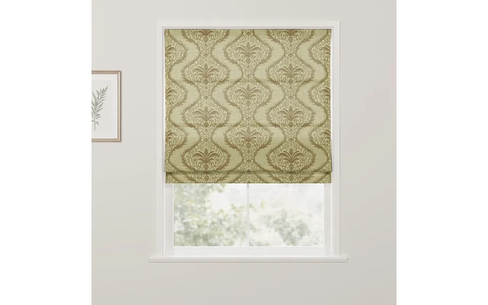 Sabrina Ramkhelawan Canyon Grove Cotton Roman Shade Cordless - Sr-e1 Mocha Cream