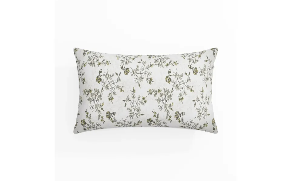 Sara Le Print Linen Pillow Cover - Cotton White Sl-j2 12x24 Inches