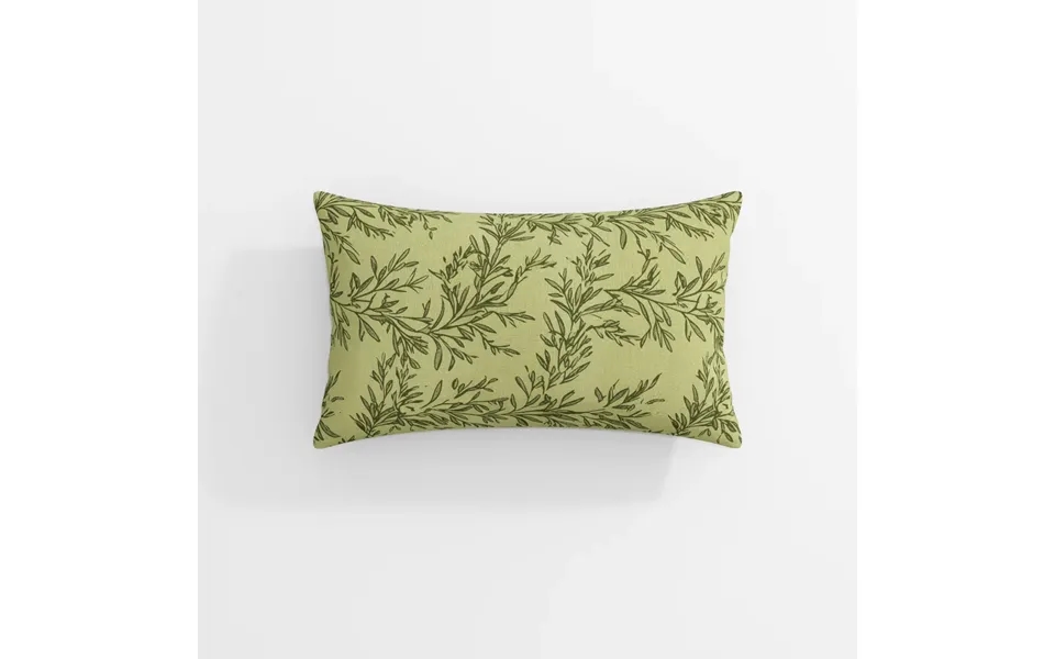 Sara Le Print Linen Pillow Cover - Jade Sl-a9 12x24 Inches