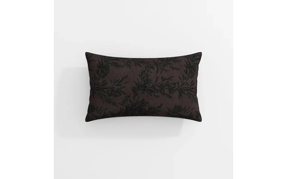 Sara Le Print Linen Pillow Cover - Wine Sl-a6 12x20 Inches