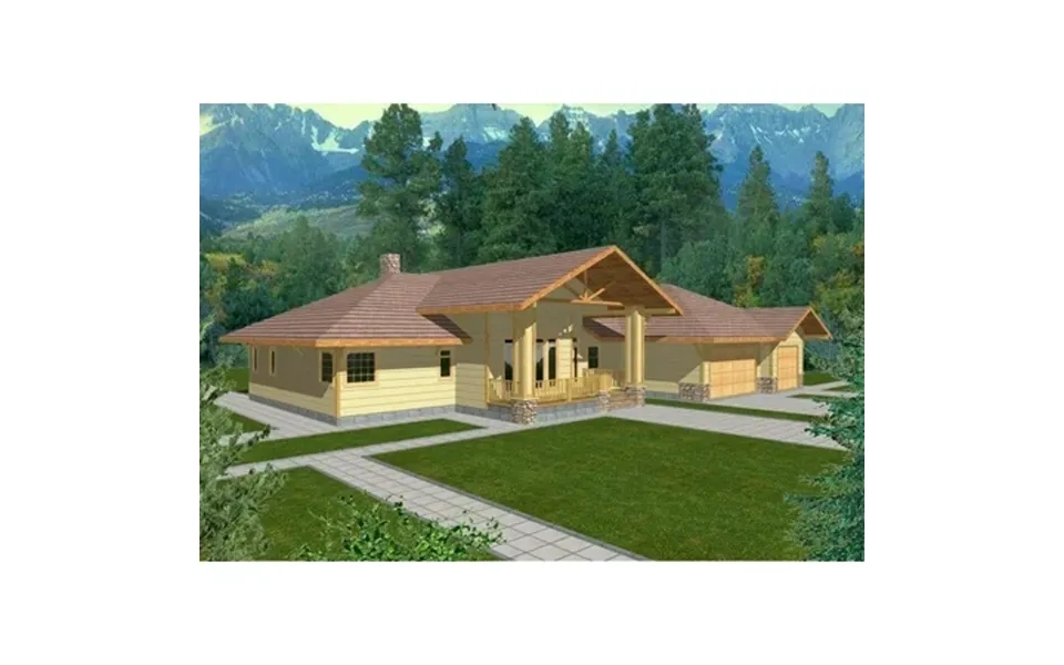 001-3085 Ranch Craftsman 3 Bed 3 Bath Luxury Home Plan 2618 Sq Ft Full Blueprints With License To Build By Home Plan Mar