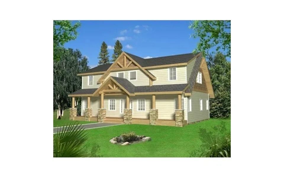 001-3269 Northwest Mountain 3 Bed 4 Bath Luxury Home Plan 2281 Sq Ft Full Blueprints With License To Build By Home Plan