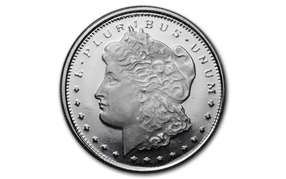1 10 Oz Silver Round - Morgan Dollar Design