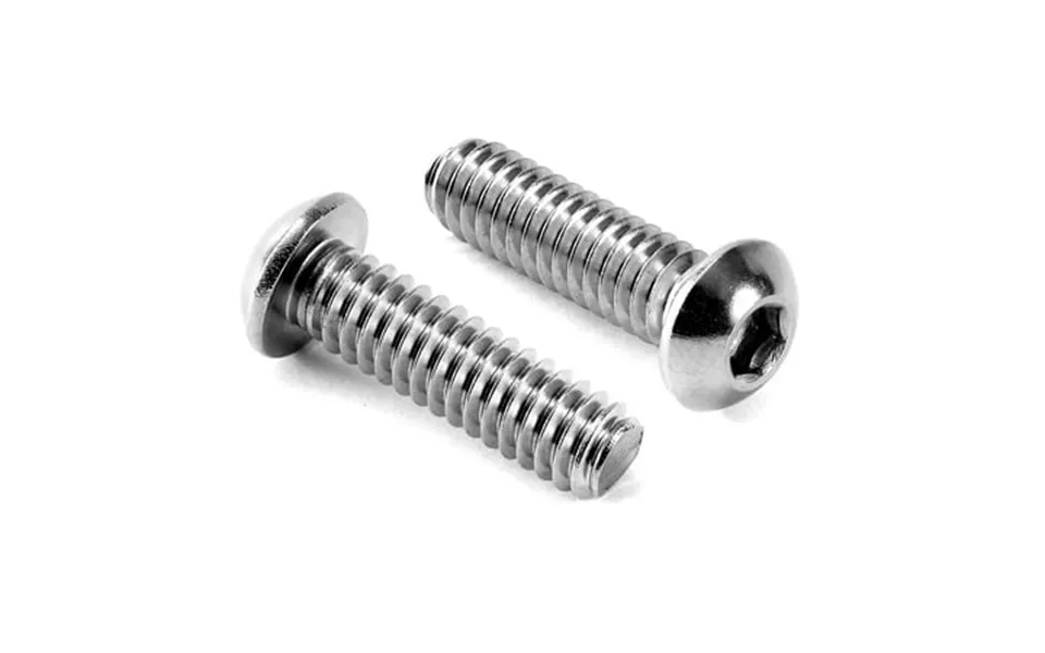 1 4-20 X 7 8 Button Head Socket Cap Bolts Screws 10pcs 304 Stainless Steel 18-8 Allen Hex Drive Bright Finish By With He