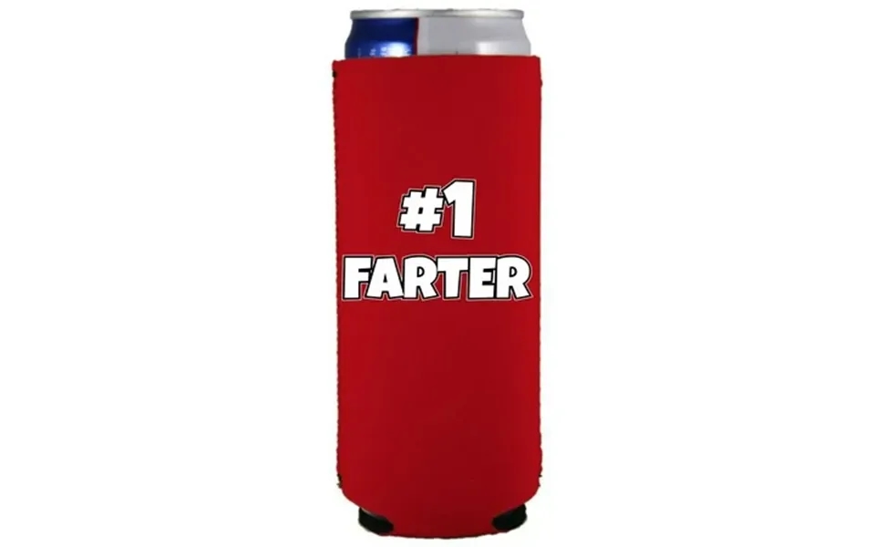 1 Farter Slim Can Coolie Red