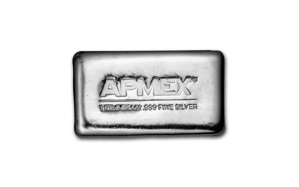 1 Kilo Cast-poured Apmex Silver Bar