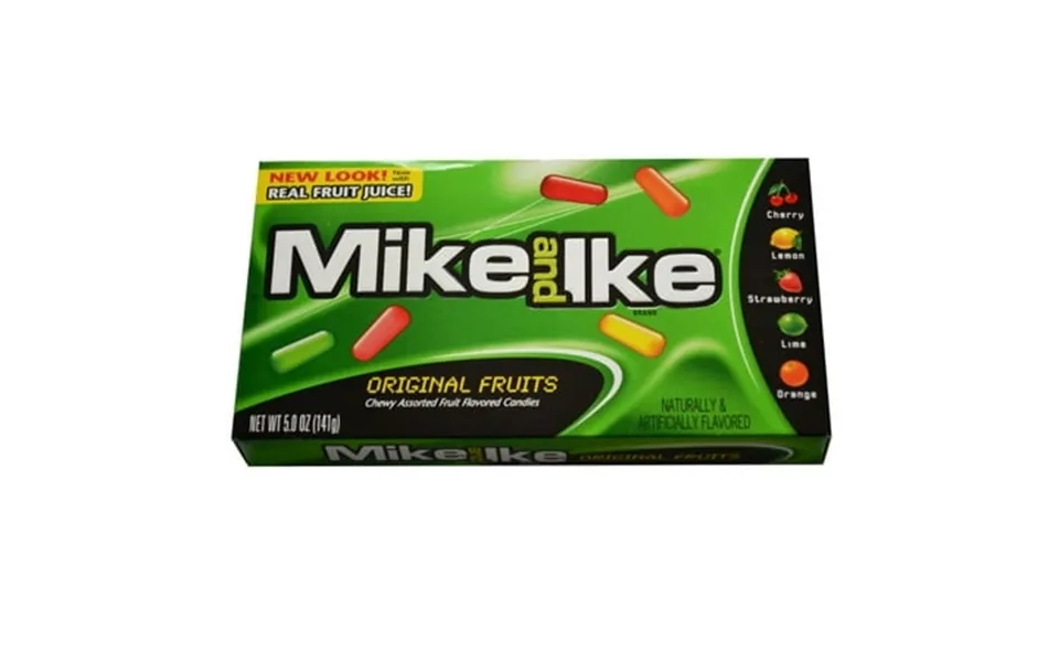 1 Pack. Mike And Ike Original Fruits Chewy Candy Theater Box