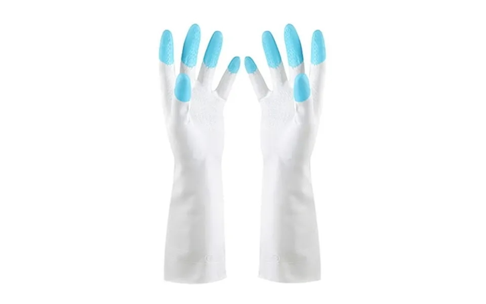 1 Pair Gloves Reusable Protective Pvc Kitchen Cooking Cleaning Safety Gloves For Cleaning