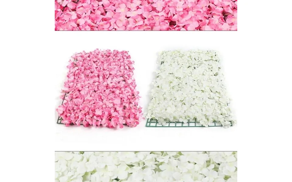 10 20pcs Artificial Wedding Silk Flower Wall Decor Background Rose Floral Panels