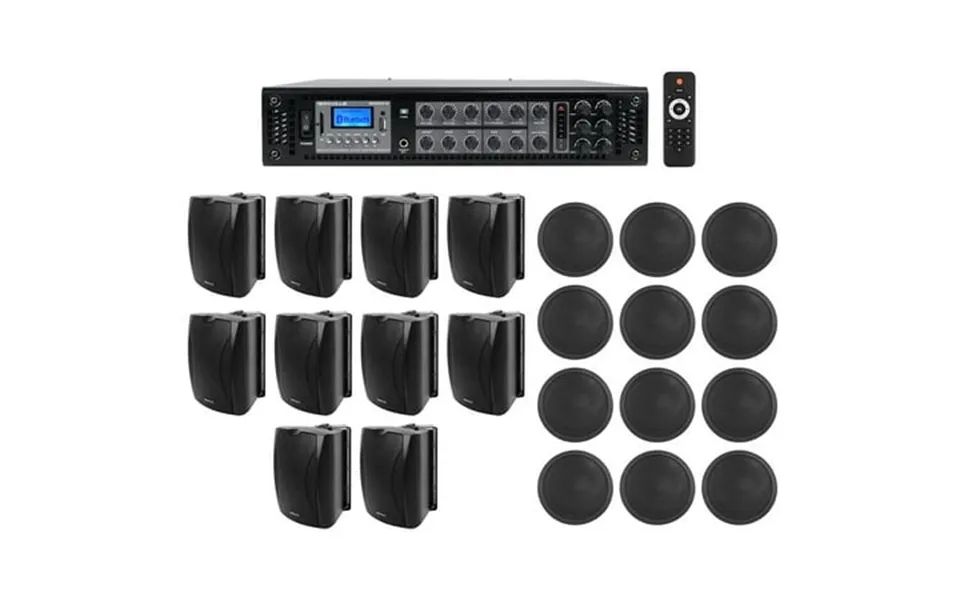 10 6.5 Black Wall 12 6 Ceiling Speakers Commercial Amp 4 Restaurant Office