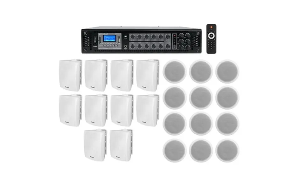 10 6.5 White Wall 12 6 Ceiling Speakers Commercial Amp 4 Restaurant Office