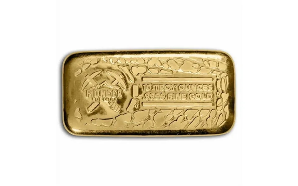 10 Oz Cast-poured Gold Bar - Pioneer Metals