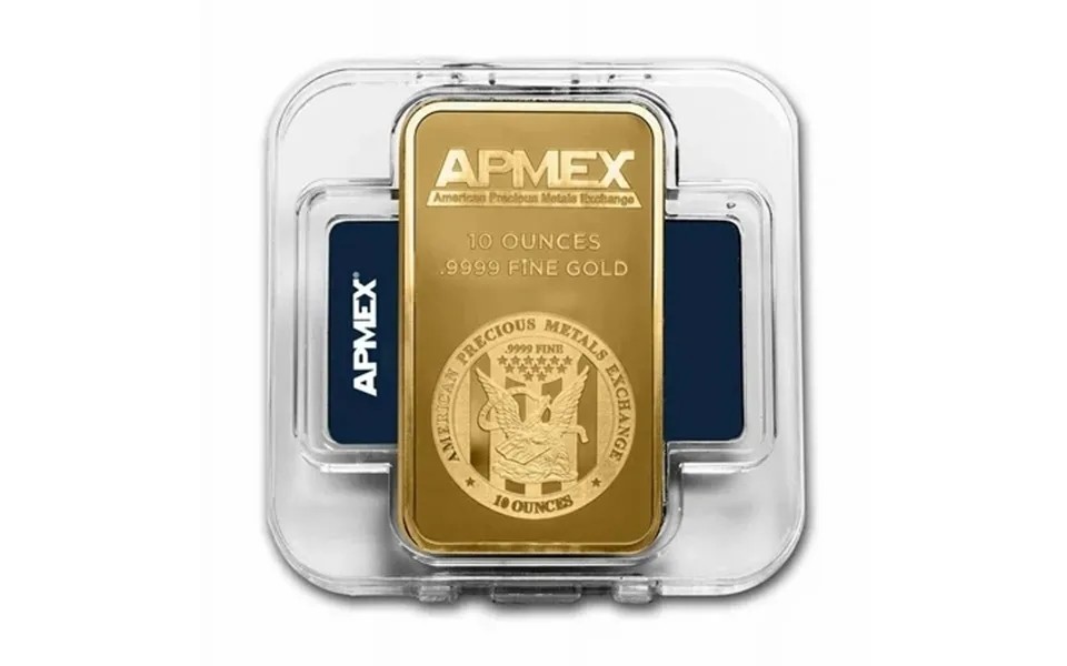 10 Oz Gold Bar - Apmex In Capsule