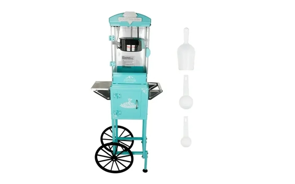 10 Oz Popcorn Machine Cart With Wheel Holaki Popcorn Maker Machine With Stainless-steel Kettle Makes Up To 40 Cups Popco