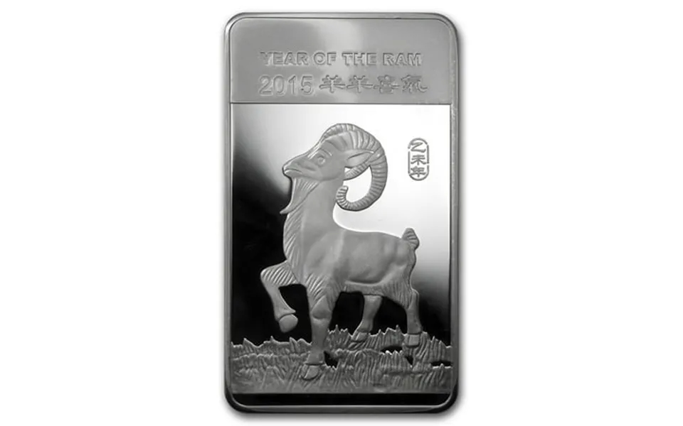 10 Oz Silver Bar - Apmex 2015 Year Of The Ram