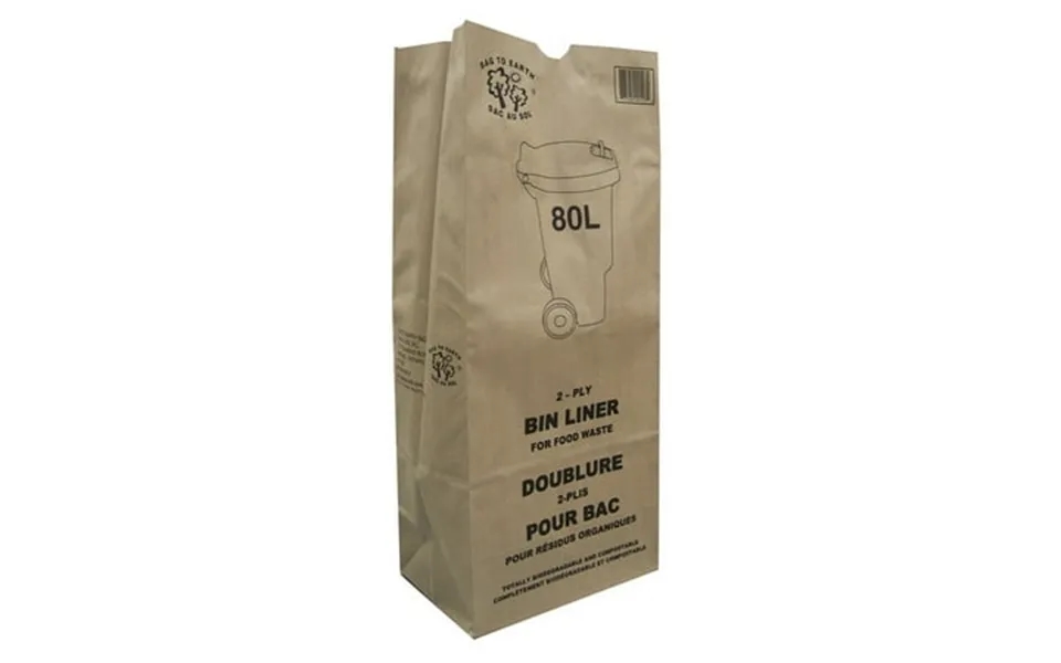 10 Pack 80l 2 Ply Extra Large Paper Compost Bags
