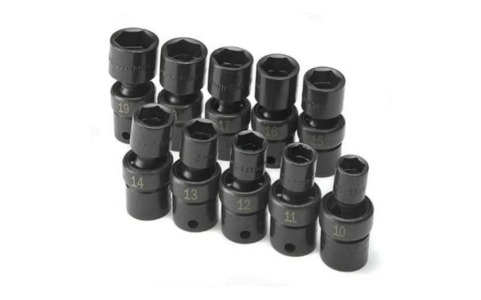 10 Piece 3 8 Drive 6 Point Swivel Metric Impact Socket Set