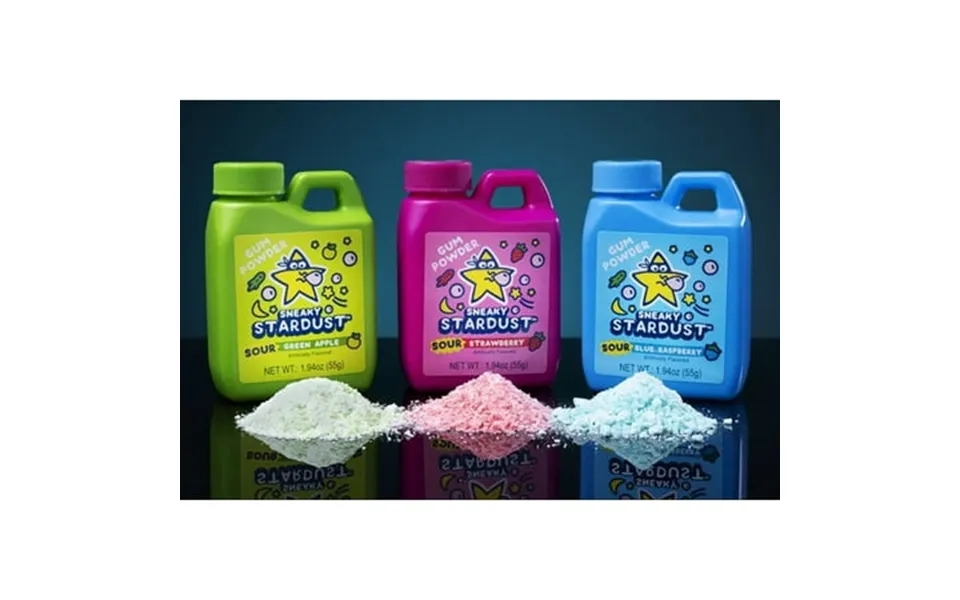 10 Piece S Sour Sneaky Stardust Powdered Chewing Gum