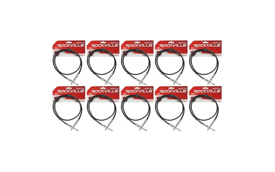 10 Rockville Rcgt3.0b 3 1 4 Ts To 1 4 Ts Guitar Pedal Board Instrument Cable