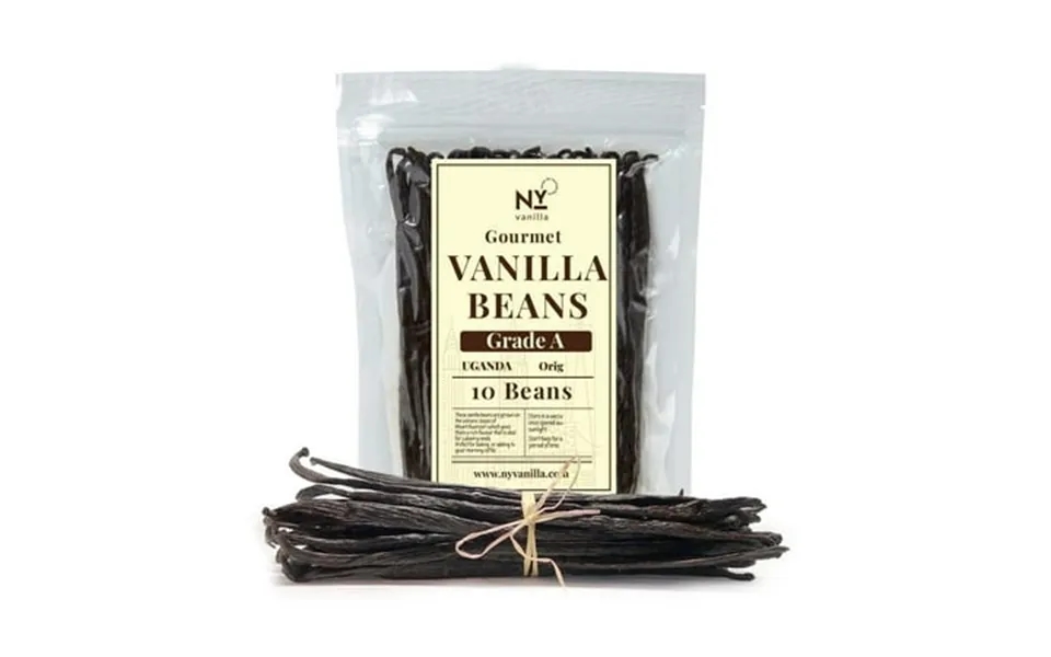 10 Vanilla Beans Grade A Whole Vanilla Bean Pods For Making Extract & Baking Non-gmo
