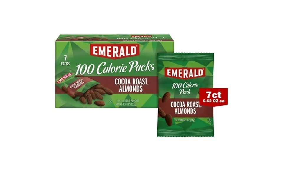 100 Calorie Pack Cocoa Roast Almonds 0.63 Oz Packs 7 Box Bundle Of 10 Boxes