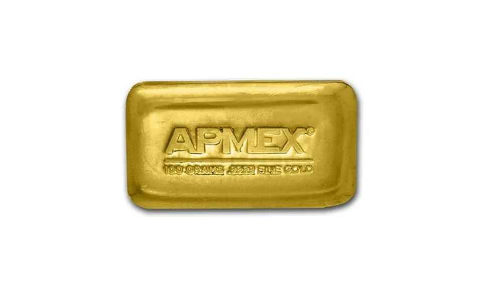 100 Gram Cast-poured Gold Bar - Apmex