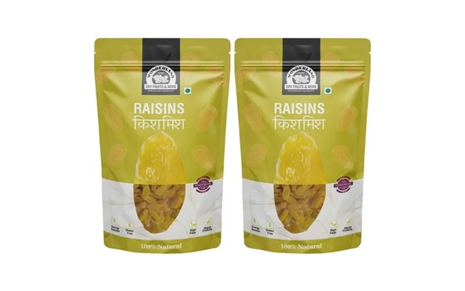 100% Natural Dry Fruits Raisins By Wonderland Foods 400gm 200gm * Pack Of 2 Nutritious Kishmish Rich In Iron Protein Hea
