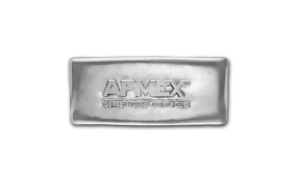 100 Oz Cast-poured Silver Bar - Apmex
