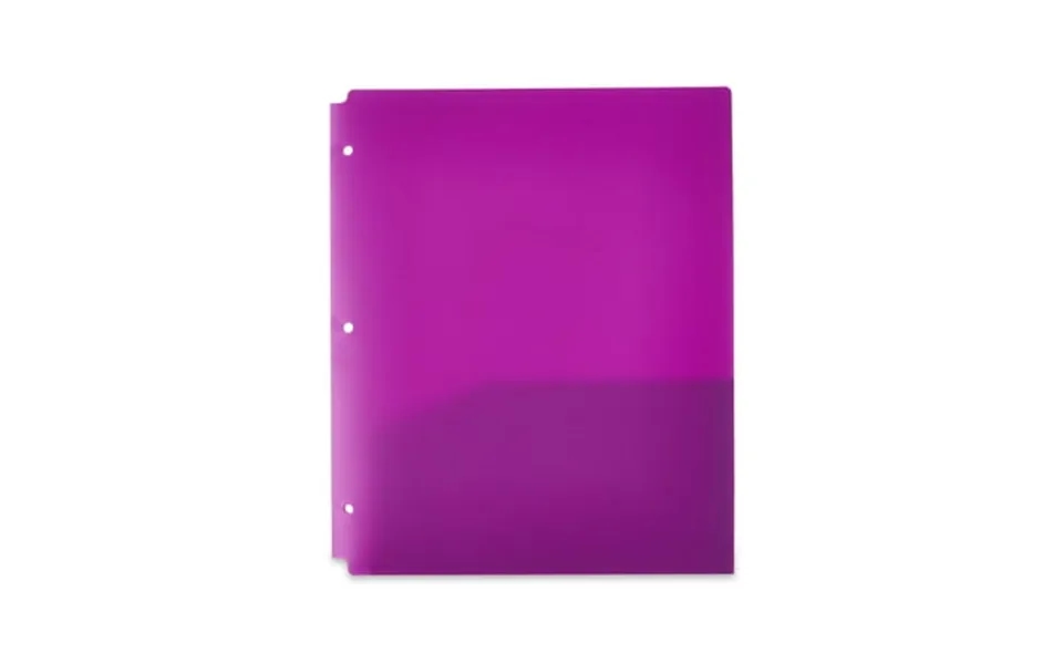 100 Pack Pen Gear 2-pocket Poly Folders Purple 9.4 X 11.4 50 Pack