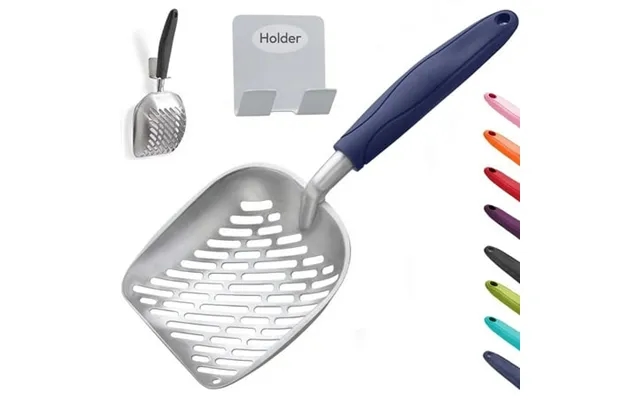 100 Pcs Cat Litter Scoop Metal Deep Shovel Poop Sifting With Long Handle Pooper Lifter Works With All Type Of Cat Litter product image