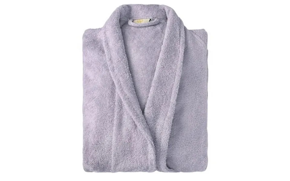 100% Premium Long-staple Cotton Unisex Terry Bath Robe 10 Colors Lilac Small
