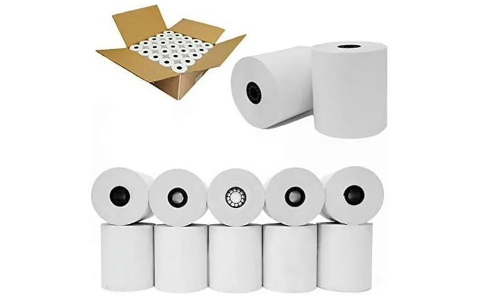 100 Rolls 2 1 4 X 230ft 1-ply Thermal Paper Bpa Free Cash Register Tape Sharp 01pu 01pu Er-a520 Er-a530 Up-700 Xe-a201 X