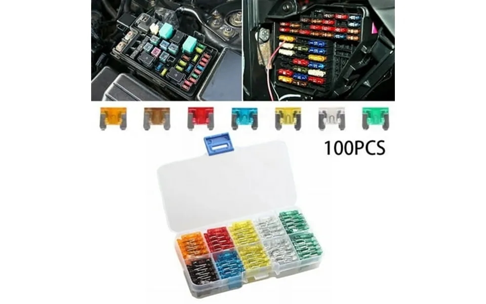 100pcs Assorted Auto Car Mini Low Profile Fuse 5a 7.5a 10a 15a 20a 25a