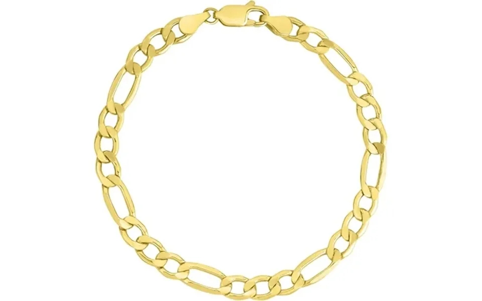 10k Yellow Gold 4.5mm Lite Figaro Chain Link Bracelet Or Anklet