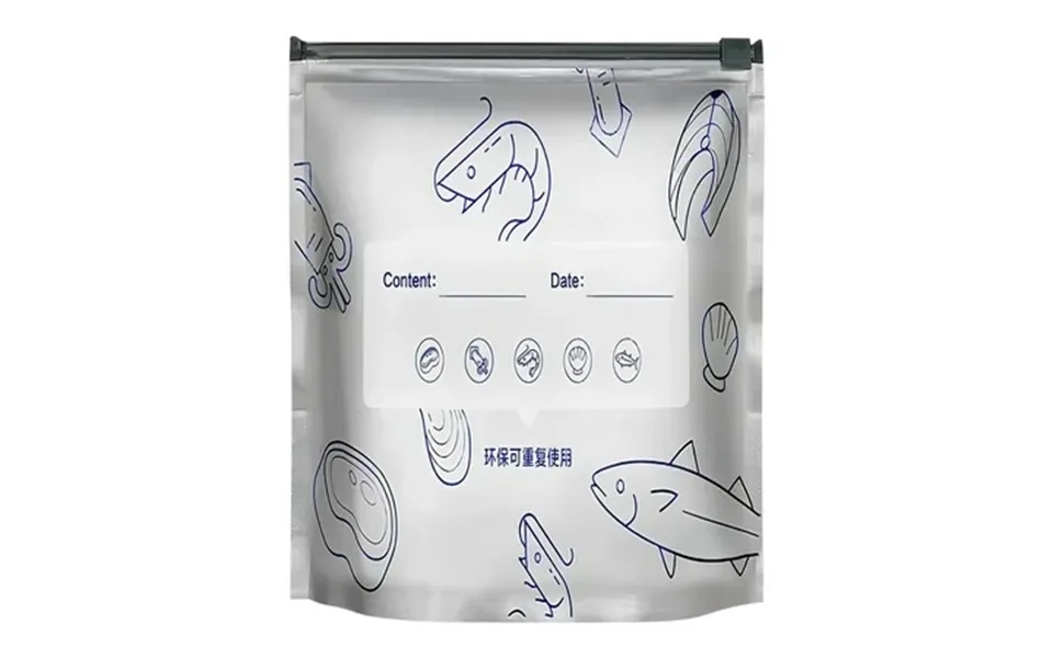 10pc Food-grade Aluminum Foil Sealing Bags Refrigerator And Freezer Ziplock Bags For Food Storage C