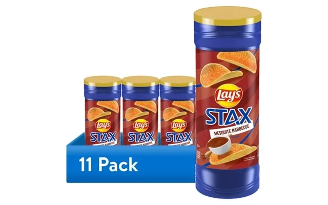 11 Pack Lay S Stax Potato Crisps Mesquite Barbecue Flavored 5 product image