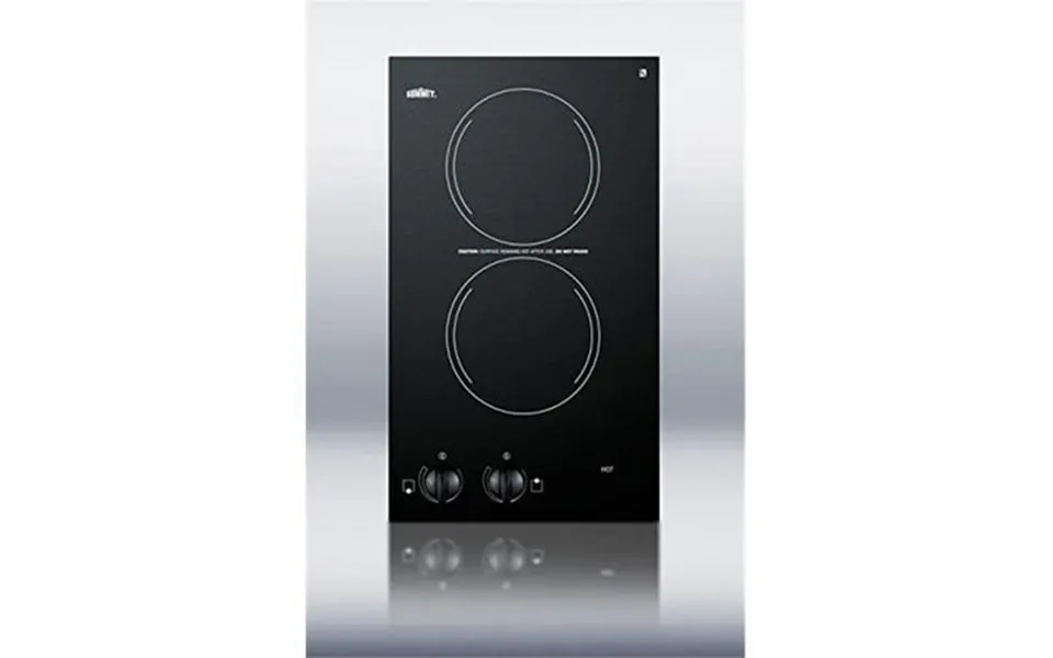 115 V 2 Burner Coil Cooktop Black