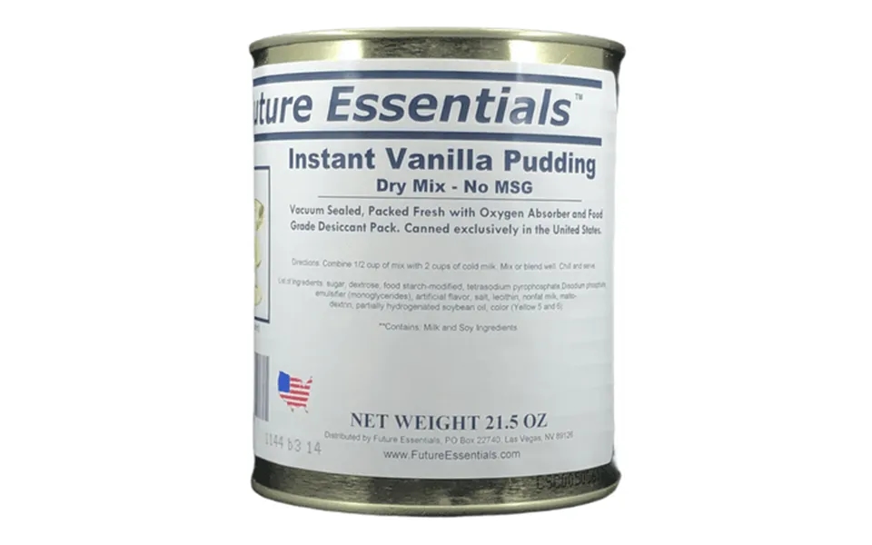 12 Cans Pack Future Essentials Long Shelf Life Emergency Food Instant Vanilla Pudding 2