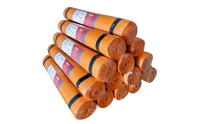 12 Orange Yoga Mats Bulk Pack For Kids Pe Classrooms Adults - Non Slip Sgs Metal Lead Latex Free Easy To Clean Exercise  product image