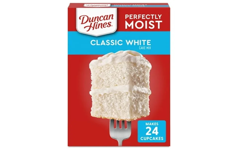 12 Pack Duncan Hines Classic White Cake Mix 15.25 Oz.