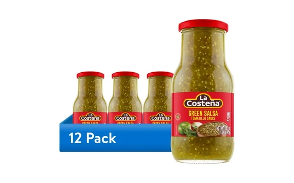 12 Pack La Costena Green Medium Mexican Salsa 16.7 Oz