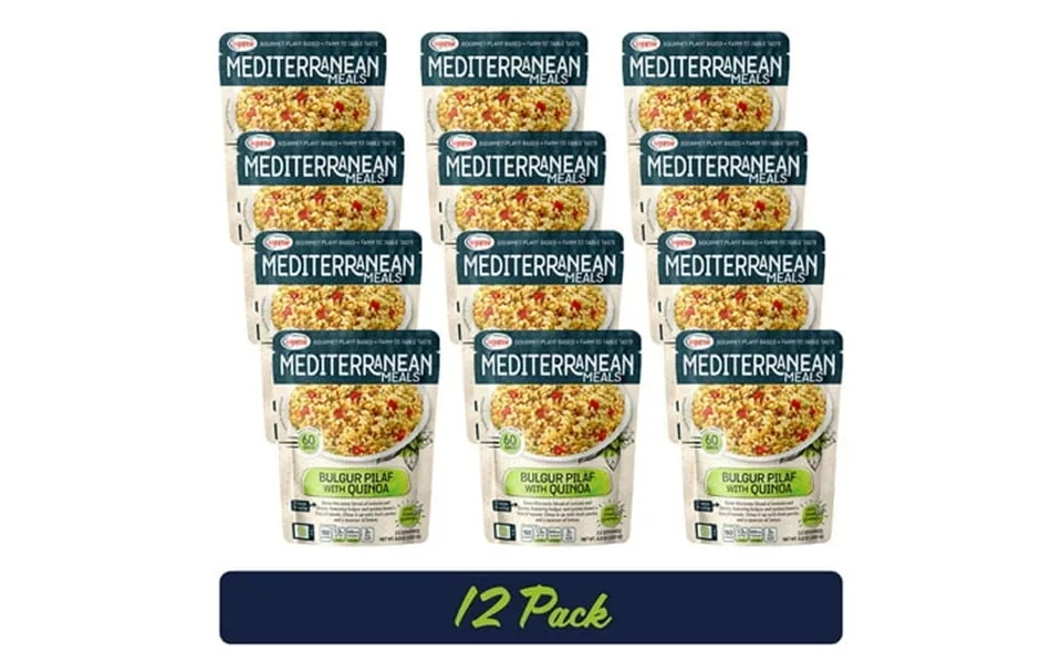 12 Pack Legurme Ready To Eat Bulgur Pilaf With Quinoa Plant Based Vegan No Preservatives No Colorants No Artificial Flav
